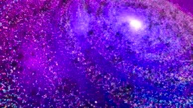 4K震撼宇宙粒子星球星云星系旋涡特效背景视频的预览图